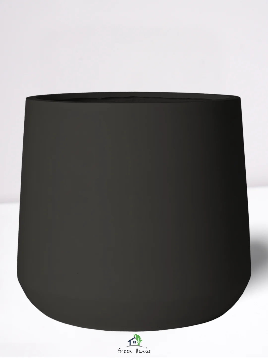 2XL-Round-Plant-Pot-Colosseum-Grandeur-Fiber-Planter-Matte-Black