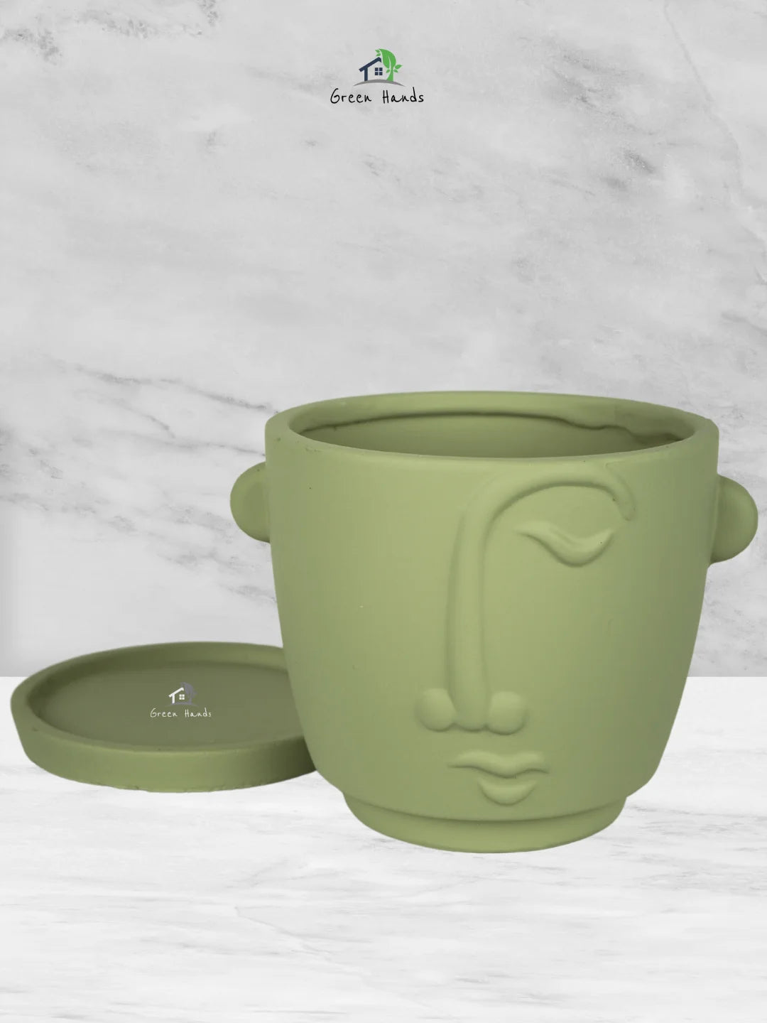 Adorable-Terracotta-Face-Planter-Olive-Green-2