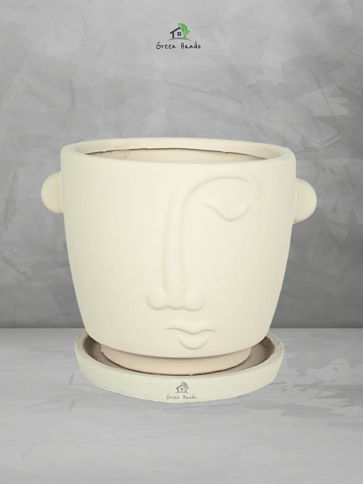 Adorable-Terracotta-Face-Planter-White-1