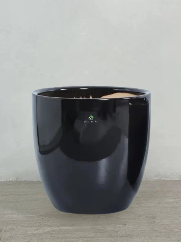 Best-Value-Glossy-Black-Ceramic-Pots-Large