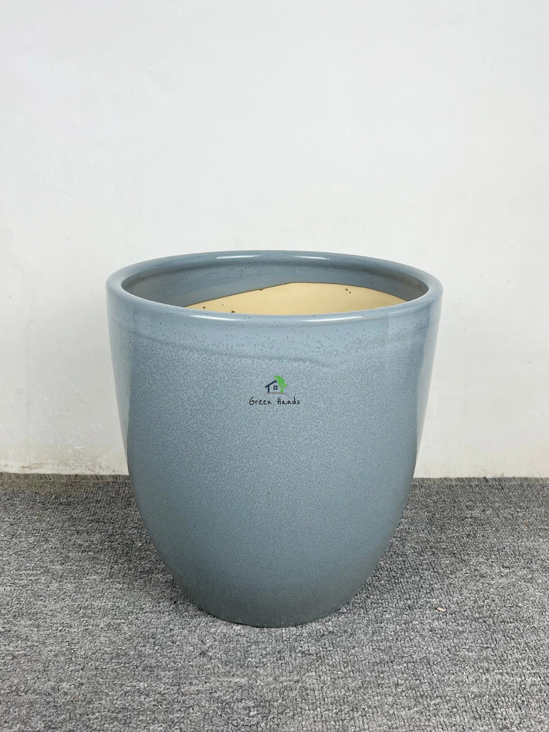 Best-Value-Glossy-Grey-Ceramic-Pots-Medium