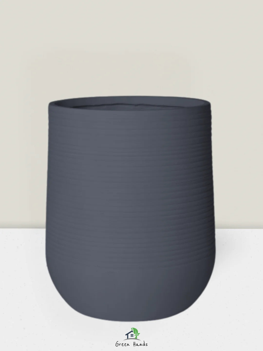 L-Round-Plant-Pot-Moonlit-Elegance-Fiber-Pot-Dark-Grey