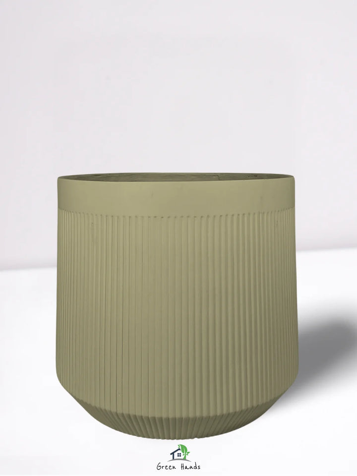 L-Round-Plant-Pot-Royal-Terra-Fiber-Pot-Matcha-Green