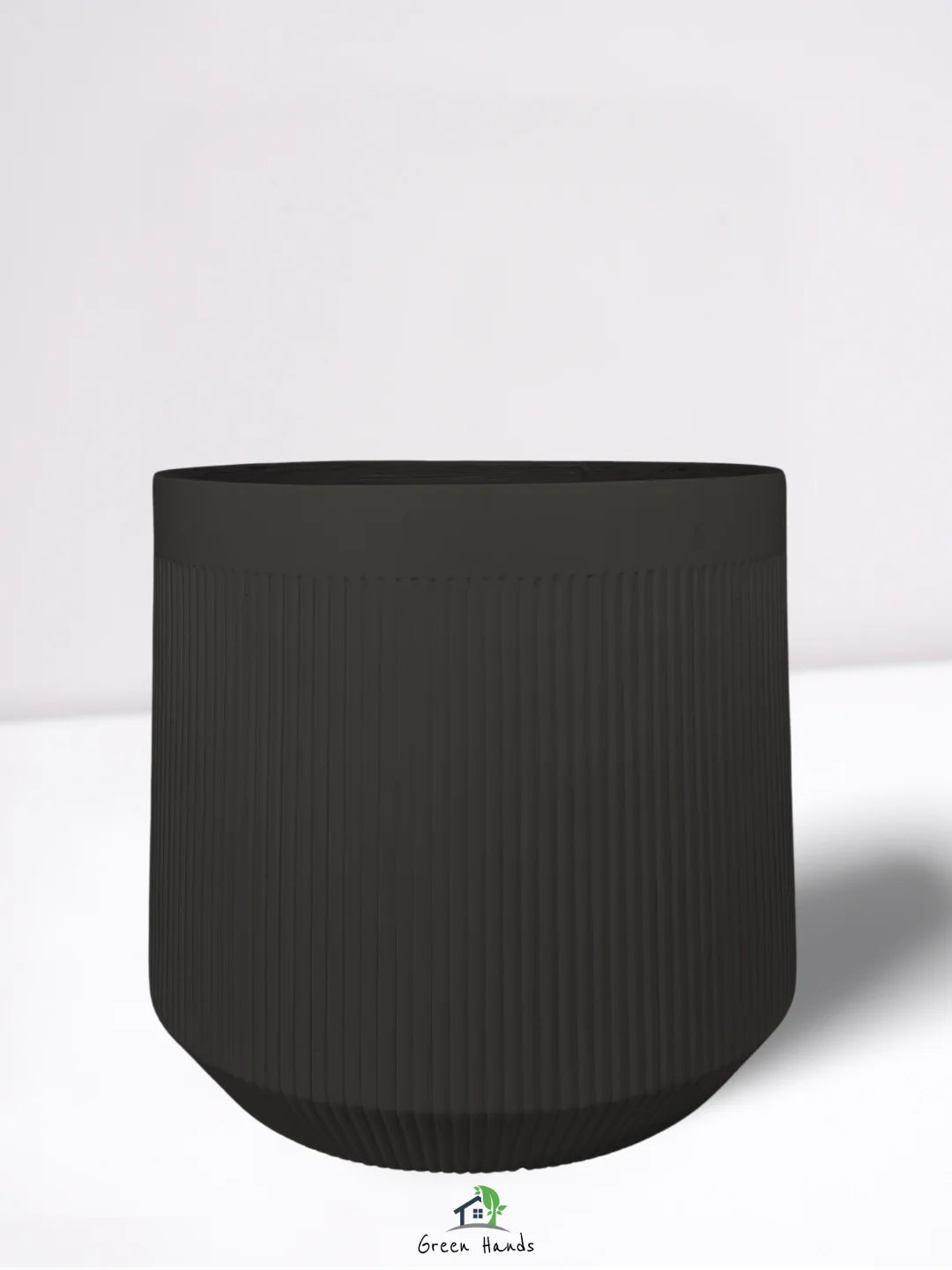 L-Round-Plant-Pot-Royal-Terra-Fiber-Pot-Matte-Black