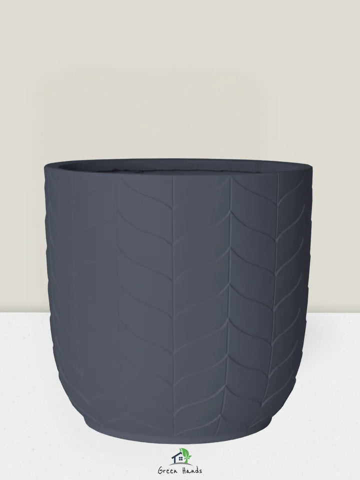 Large-Round-Plant-Pot-Majestic-Flora-Fiber-Pot-Dark-Grey