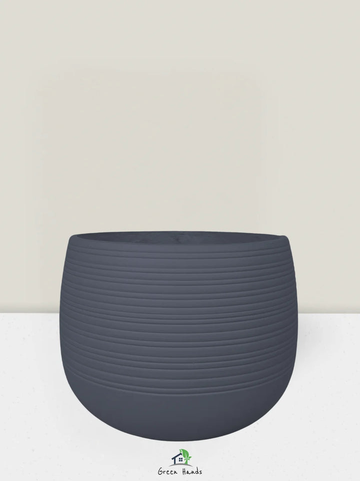 M-Round-Plant-Pot-Moonlit-Elegance-Fiber-Pot-Dark-Grey