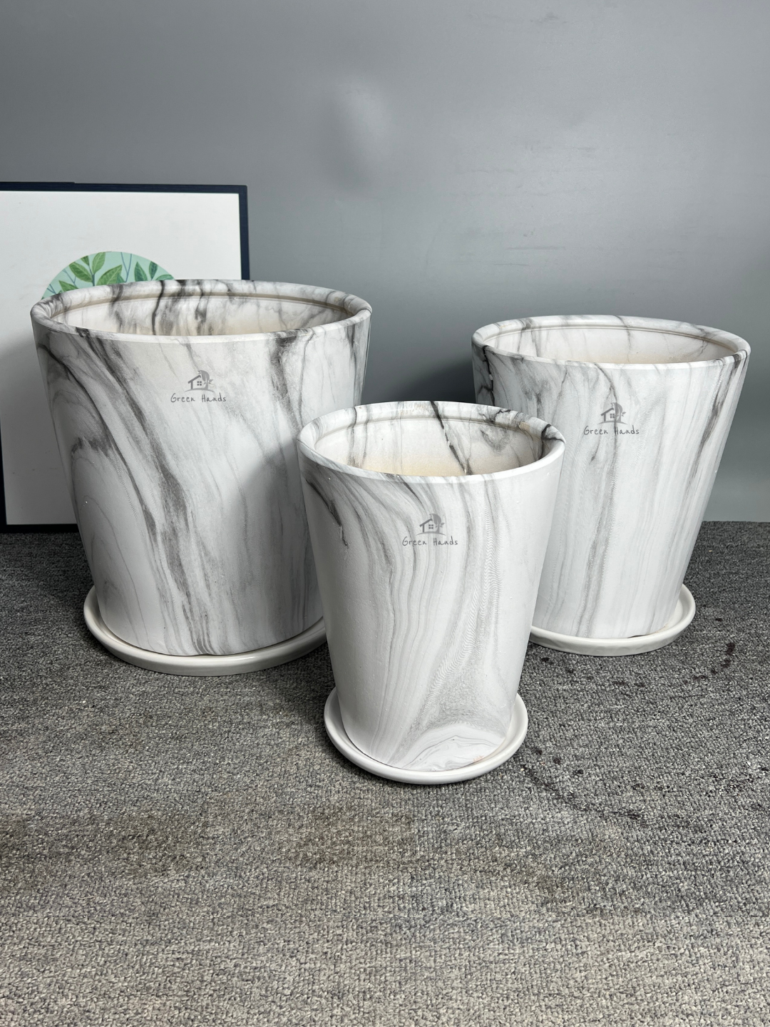 Premium-Marble-Ceramic-Pots-Grey-Set