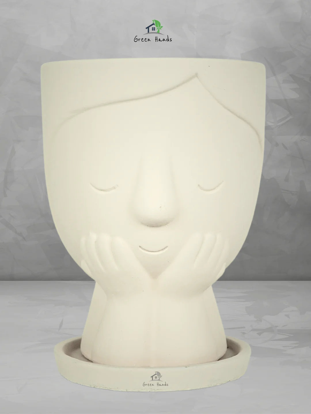 Terracotta-Little-Girl-Nordic-Flower-Pot-Beige-M-1