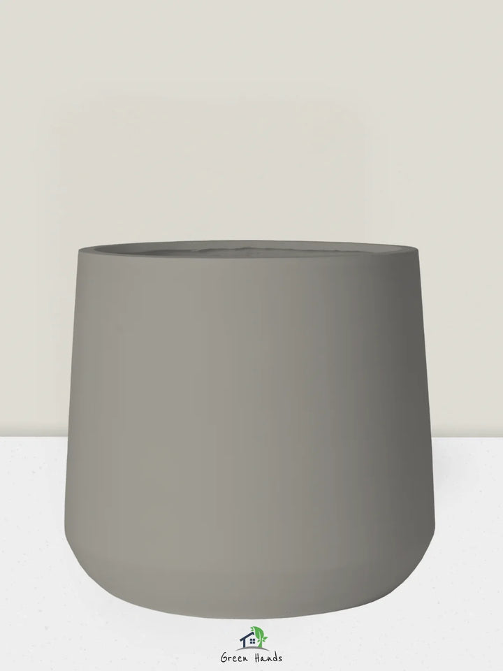 XL-Round-Plant-Pot-Colosseum-Grandeur-Fiber-Planter-Stone-Grey