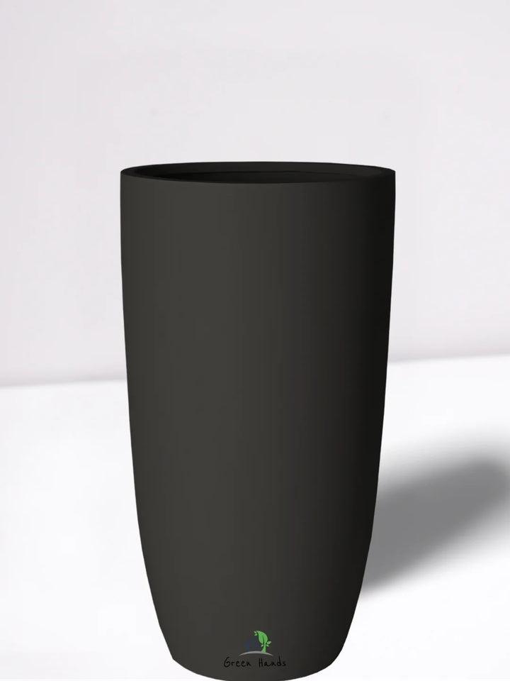 XL-Round-Plant-Pot-Grande-Bloom-Fiber-Planter-Matte-Black