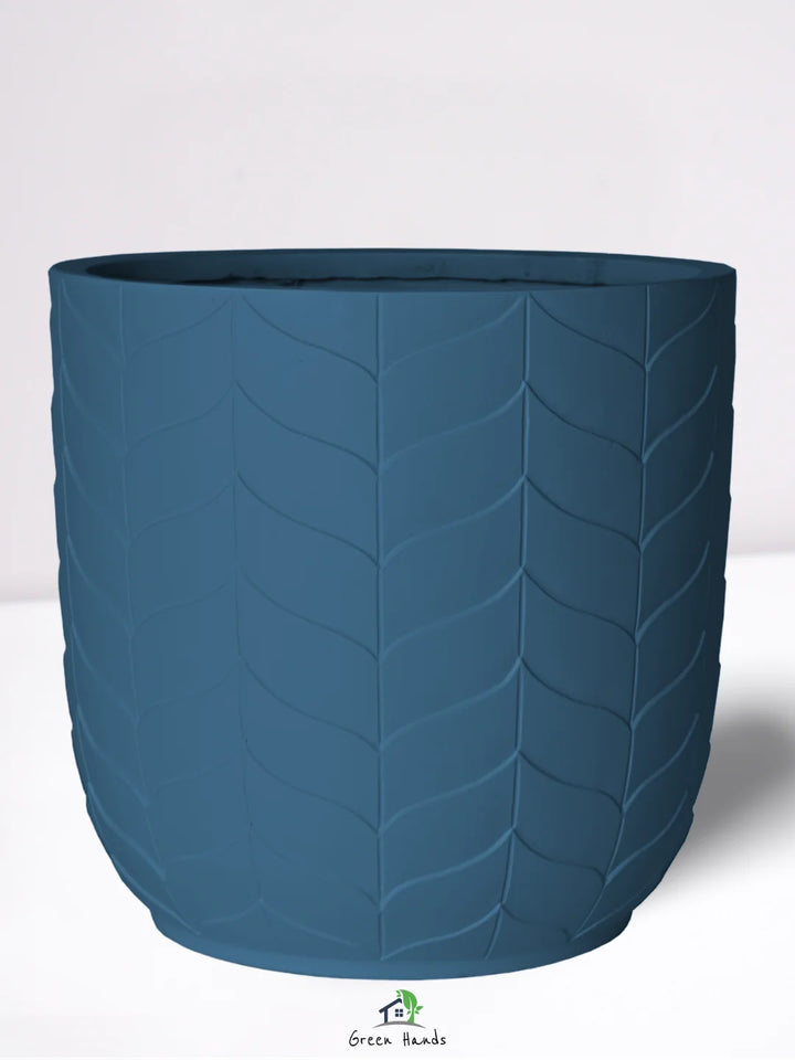 XL-Round-Plant-Pot-Majestic-Flora-Fiber-Pot-Sapphire-Blue