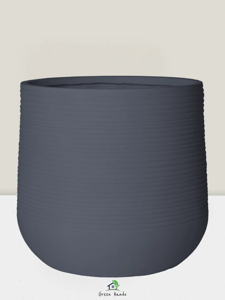 XL-Round-Plant-Pot-Moonlit-Elegance-Fiber-Pot-Dark-Grey