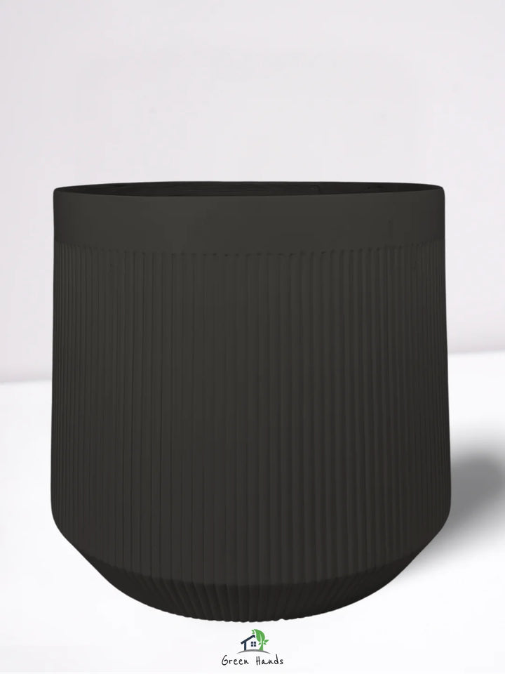 XL-Round-Plant-Pot-Royal-Terra-Fiber-Pot-Matte-Black